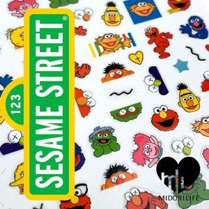 SESAME STREET Fingernail Stickers Manicure Decals